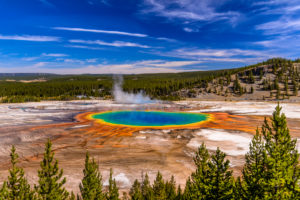 USA, Wyoming, Yellowstone National Park, Midway Geyser Basin, Grand Prismatic Spring USA, Wyoming, Yellowstone National Park, Midway Geyser Basin, Grand Prismatic Spring